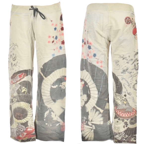 Lucky Brand Pants - HTF: new Lucky ♐︎ Geisha Parasol Graphic Sweatpant